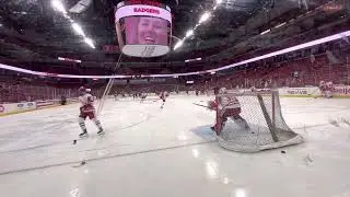 10-14-2022 - St. Cloud State Huskies @ Wisconsin Badgers - Warm-Ups
