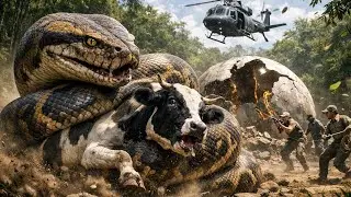 Biggest Python Ever Seen Attacking a Cow | Real Jungle Rescue 