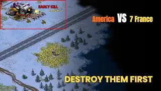 America vs 7 France Allies &ndash; Early HQ Kill or Lose the Game | RA2 Brutal