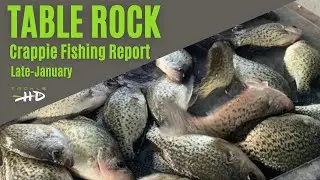 Table Rock Lake Crappie Fishing Report 1/27/2028 by Pete Leonard and Tackle HD