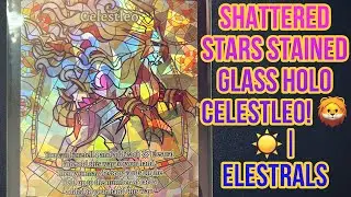 Shattered Stars Stained Glass Holo Celestleo! 🦁☀️| Elestrals