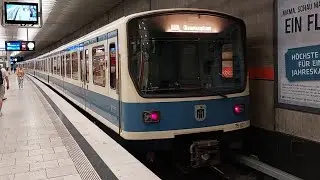 Mitfahrt in der U3 von Implerstraße bis Scheidplatz mit Typ B 75 02 der MVG mit geilem Sound