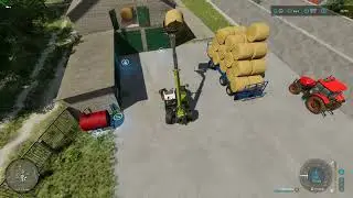 Farming Simulator 22 Crazy bale stacking