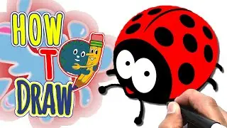 Drawing ANIMALS CHARACTERS EASY | LADYBUG | Easy Things to Draw | Coloring Page | DrawingwithKIDS
