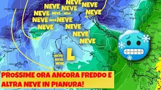 ▶ METEO- ATTENZIONE: GELO IN AUMENTO E BUFERE DI NEVE CON FIOCCHI FINO IN PIANURA, QUANDO E DOVE!
