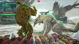 ARK: Survival Evolved - KING TITAN Battle !!!