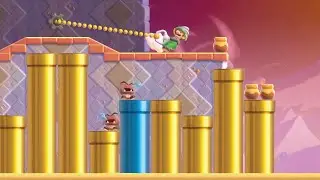 The Desert Mystery: All Purple Coins, Wonder Seeds 100% Walkthrough!! *Super Mario Bros Wonder*