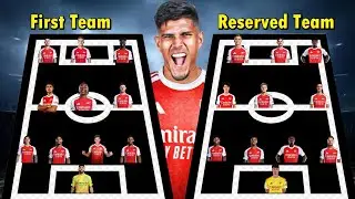 ARSENAL POTENTIAL LINE-UP 2025 🔥 FIRST TEAM VS RESERVE XI | SUMMER TRANSFERS UNDER MIKEL ARTETA