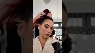 Katia Carty maquillaje antes de salirpor occi tv #modelo comunicadora audiovisual
