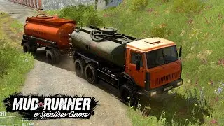 SPINTIRES MUDRUNNER: SNOW MAP MOD GAMEPLAY