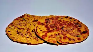 Aloo pyaz paratha | potato Onion filled Flat bread | visual process | original sound