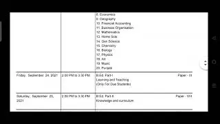 #MGSU, BIKANER B.Ed exam Time-Table 2021 ||