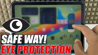 how to turn on eye protection on ipad?