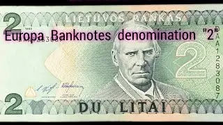 European Countries Banknotes Deno 2 Billetes de Pa&iacute;ses Europeos Deno 2