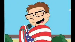 Steve signs the American anthem American dad