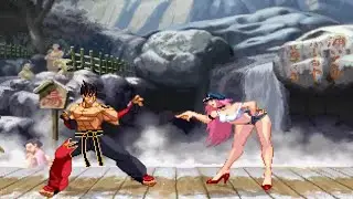 JIN KAZAMA vs POISON - High Level Gameplay - Tekken vs Final Fight Mugen