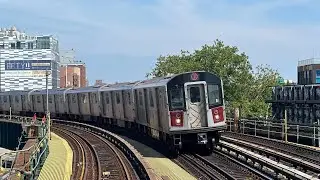 Afternoon trains along the Flushing Line