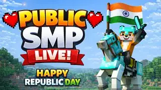 HAPPY REPUBLIC DAY ❤️ MINECRAFT PUBLIC SMP LIVE | CRACKED 24/7 SERVER | FOR JAVA+PE #minecraft