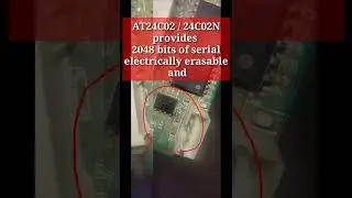 AT24C02 ic in brief | 24c02 eeprom programmer | 24c02 memory ic copier | #shorts