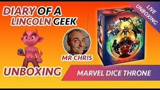 Unboxing LIVE Dice Throne Marvel Battle Chest Limited Edition set.