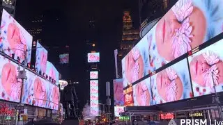 Midnight Moment Art on Times Square Billboards | January  2026 NYC