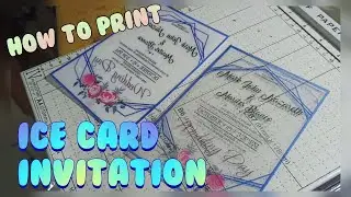 Ice cards invitation