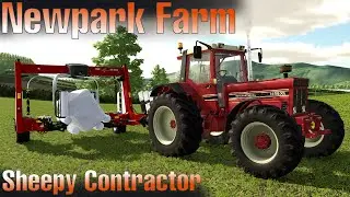 The 1455 Does the Wrapping | Newpark Farm | Farming Simulator 22 | Ep 8