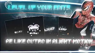 AE like Outro | in mobile 📱 | alight motion xml #outro #alightmotion #explore #india 