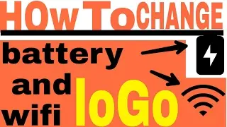 how to change status bar |wifi and battery logo