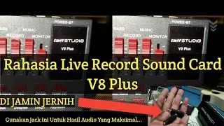 REVIEW DAN SAMPLE AUDIO SOUND CARD V8 PLUS DENGAN CONVERTER JACK INSTRUMENT