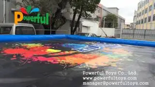 7.5mx6mx1.3m Bounce Trampoline Jump Bag Safety Air Bag Made By Powerful Toys
