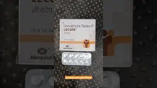 Lecope tablet | Levocetirizine 5 mg tablet | एलर्जी, सर्दी जुखाम की best tablet | #levocetirizine