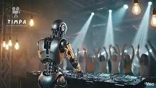 8D Music DJ Robot 🤖 | Futuristic Techno Experience (Use Headphones)