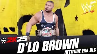 WWE 2K25 D'LO BROWN ATTITUDE ERA DLC w/ Entrance Theme & GFX Pack ! (CONCEPT) 