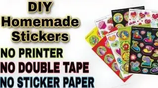 DIY Homemade Stickers | How to make stickers at home | Making stickers |diy #shorts#homemadestickers