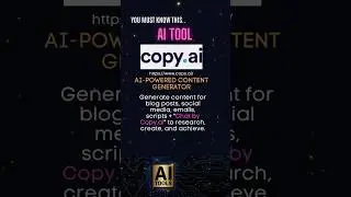 Copy.ai - AI Tool for Copywriting [Artificial intelligence] [Copywriting]
