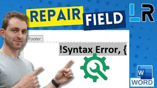 MS Word: Syntax Error in field ✅ Repair in 1 MINUTE