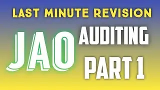 JUNIOR ACCOUNTS OFFICER # TSPSC # AUDITING #jao