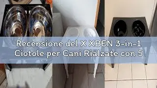 Recensione del X XBEN 3-in-1 Ciotole per Cani Rialzate con 5 Altezze Regolabile, 1L Ciotola Anti Ing