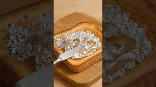 Diamond Butter Toast ✨ | Most Satisfying & Unreal Food ASMR | Viral Visual Art #shorts #toast #asmr
