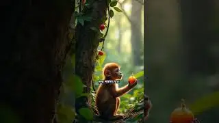 Clever Monkey and the Magic Fruit #animalstory #animatedcartoon #moralstories