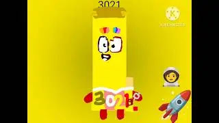 Numberblocks space rocket 3,000-3,999