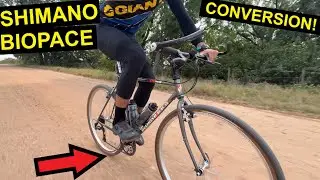 Shimano Biopace Knee Pain? 3x to 2x Conversion!