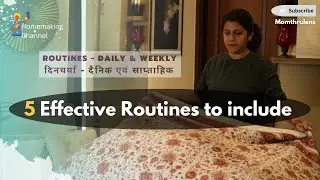 5 Effective Routines in my Daily life as INDIAN homemaker | Housework Motivation | Momthrulens