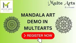 MANDALA ART DEMO |multearts|demo|manadalaart|onlineclassesforkids|onlinecourses