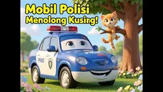 Mobil Polisi Menolong Anak Kucing 🚓🐱 | Kartun Anak Edukasi Seru