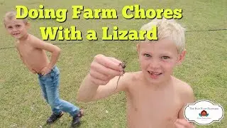 Doing Farm Chores With a Lizard