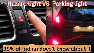 Hazard light vs parking light | 99% Car Drivers don't know this