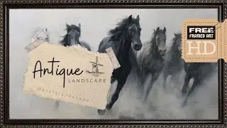 Picture Frame TV I Wild Horses I Smart TV Art I No Sound