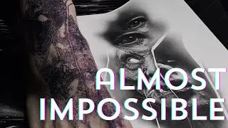 Blueprint Almost Gone! | Super Difficult and Creepy Foot Tattoo | Part 1
